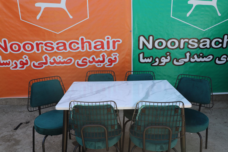 میز و صندلی ناهارخوری ۶ نفره میز ۸۰×۱۲۰