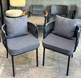 صندلی کنزی بافت طوسی