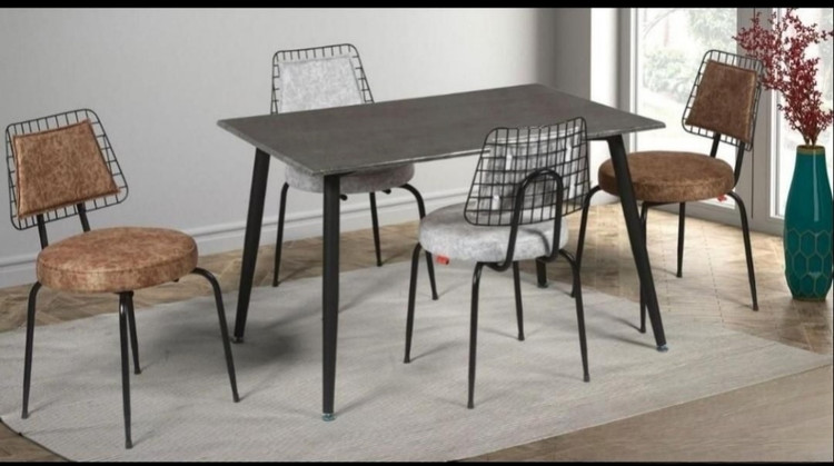 میز و صندلی ناهارخوری ۴ نفره میز ۸۰×۱۲۰